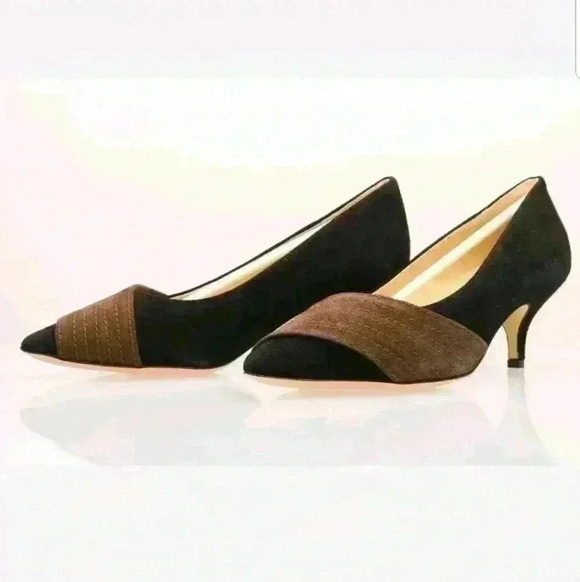 Simply Soles Layla Black Chocolate Suede Heel - Picture 5 of 6